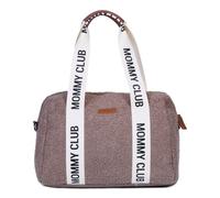 CHILDHOME, Baby Changing Bag, Mommy Bag, Baby Changing Mat Included, Plenty of Storage, Pushchair Attachments, Shoulder Strap, Vegan Leather, 22L, Mommy Club Signature, Brown Teddy