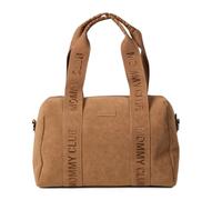 CHILDHOME, Baby Changing Bag, Mommy Bag, Baby Changing Mat Included, Plenty of Storage Space, Stroller Attachments, Shoulder Strap, Suede Material, 22L, Mommy Club Signature, Hazelnut