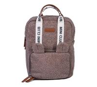 CHILDHOME, Backpack, Baby, Children's Backpack, Nursery School Bag, Insulated Pouch, Lunch Box Compartment, Sturdy, Cotton Material, My First Bag, 7L, Mini Club Urban, Brown Teddy