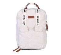 CHILDHOME, Backpack, Baby, Children's Backpack, Nursery School Bag, Insulated Pouch, Lunch Box Compartment, Sturdy, Cotton Material, My First Bag, 7L, Mini Club Urban, Teddy White