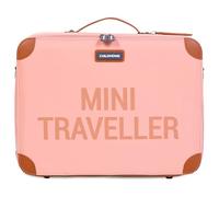 Childhome, Children's Weekend Cabin Size Compact Heavy Duty Transport Handle Name Tag Design Faux Leather Mini Traveller Pink/Copper, Pink/Copper, 1