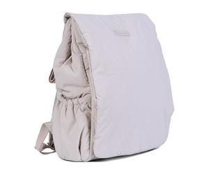 CHILDHOME, Mellow Baby Changing Backpack - Integrated Changing Mat, Organised Compartments, Insulated Pouch, Wipes Pocket, Pushchair Hooks, Beige