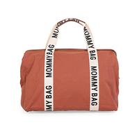 CHILDHOME, Mommy Bag, Changing Bag, Maternity, Travel Bag, Large Capacity, Changing Mat, Adjustable Shoulder Strap, Insulated Pocket, Suitcase Passage, Signature Collection, Terracotta