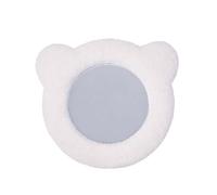 CHILDHOME, Mural Mirror Teddy Bear, Baby/Child Bedroom Mirror, 32x32x3cm, Robust, Easy to Hang, Teddy Ecru