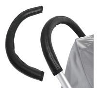 CHILDHOOD Baby Stroller Armrest Handle Sleeve Cover Universal Handle Cover Artificial Leather Black
