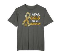 Childhood Cancer Awareness Gold For My Grandson T T-Shirt