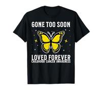 Childhood Cancer Awareness Memorial Childhood Cancer Loss T-Shirt