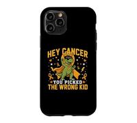 Childhood Cancer Awareness Survivor Wrong Kid Dino Support Case for iPhone 11 Pro