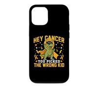 Childhood Cancer Awareness Survivor Wrong Kid Dino Support Case for iPhone 12/12 Pro