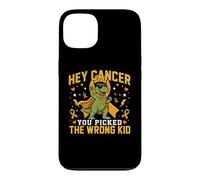 Childhood Cancer Awareness Survivor Wrong Kid Dino Support Case for iPhone 13