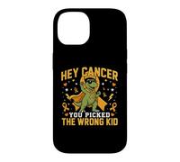 Childhood Cancer Awareness Survivor Wrong Kid Dino Support Case for iPhone 14