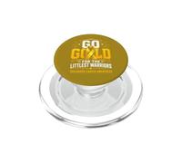Childhood Cancer Awareness Warriors Go Gold Ribbon PopSockets PopGrip for MagSafe