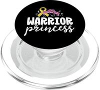 Childhood Cancer Shirts For Kids Boy Girl Warrior Princess PopSockets PopGrip for MagSafe