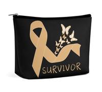 Childhood Cancer Survivor Cosmetic Bag Travel Portable Makeup Bag Large Capacity Toiletry Bag Women Storage Bags-3