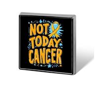 Childhood Cancer Survivor Fighter Badge Pin Brooch Square Shape Button Aluminum Decor for Backpacks Hats 0.7 Inch