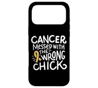 Childhood Cancer Survivor Fighter Chemo Motivation Ribbon Case for iPhone 17 Pro Max