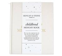 Childhood Journal (Cream, 175 Pages) - Memory & Milestone Child Memory Book from Pregnancy to Year Eighteen - Childhood Memories Journal for Parents