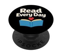 Childhood Literacy Awareness Reading Saves Lives Reader PopSockets Adhesive PopGrip