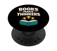 Childhood Literacy Awareness Reading Saves Lives Reader PopSockets Adhesive PopGrip
