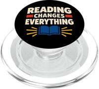 Childhood Literacy Awareness Reading Saves Lives Reader PopSockets PopGrip for MagSafe