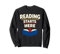 Childhood Literacy Awareness Reading Saves Lives Reader Sweatshirt