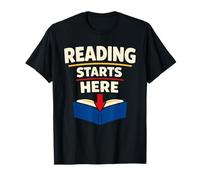 Childhood Literacy Awareness Reading Saves Lives Reader T-Shirt