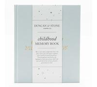 Childhood Memory Book - Elegant Child Memory Book For Kids Till Age 18 W/Guided Prompts, & More - Childhood Memory Journal (175 Pages, Sky Blue)