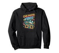 Childhood Vibes vintage retro 90s casette disco 1990s Pullover Hoodie