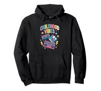 Childhood Vibes vintage retro 90s casette disco 1990s Pullover Hoodie