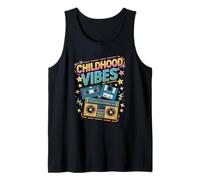 Childhood Vibes vintage retro 90s casette disco 1990s Tank Top