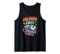 Childhood Vibes vintage retro 90s casette disco 1990s Tank Top