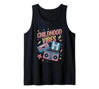 Childhood Vibes vintage retro 90s casette disco 1990s Tank Top