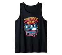 Childhood Vibes vintage retro 90s casette disco 1990s Tank Top