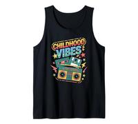 Childhood Vibes vintage retro 90s casette disco 1990s Tank Top