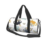 Childish Cute Monkey Travel Duffel Bag Foldable Weekender Duffle Bag Women Men Overnight Sports Gym Bag