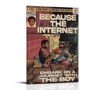 Childish Gambino Album Because The Internet Decorative Painting Canvas Wall Poster And Art Picture Print Modern Family Bedroom Decor 12x18inch(30x45cm)
