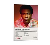 Childish Gambino - Because The Internet - Album Art Poster - Home Decor - Wall Art - Tracklist - Unf Poster Decorative Painting Canvas Wall Posters And Art Picture Print Modern Family Bedroom Decor Po