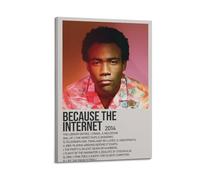 Childish Gambino Because The Internet Album Art Wall Poster - Interior Decoration for Bar, Restaurant, Living Room - 12x18inch (30x45cm) Frame