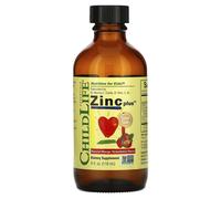 ChildLife Essentials Zinc Plus - Natural Mango Strawberry Flavor, 4 fl oz (118 ml) - Gluten-Free, Non-GMO, NSF Certified