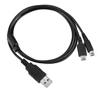 CHILDMORY 2 in 1 USB Charging Cable 3.28Ft 1m Power Supply Charger Cord Adapter for DSi NDSi DSL XL 2DS 3DS N3DS DS Lite NDSL