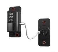 Childproof Security Lock for Home Windows, Cabinets, and Drawers, Key and Code Access for Enhanced Safety (black)