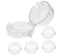 Childproof Stove Knob Covers 5pcs PC Double Cover for Home Kitchen