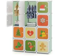 Children 12-Cube Wardrobe - Green