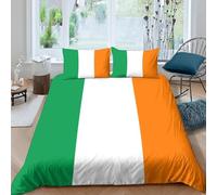Children Adult Duvet Cover Set 3D Irish Flag Microfiber Single Double King Size Modern Bedding Set Cover And Pillowcase For Kids Teens Adults Bedding Double 200X200 Cm-866986997