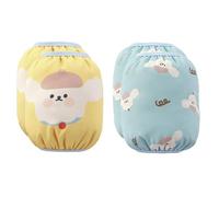 Children Arm Sleeves - Oilproof Oversleeves 2 Pairs 15x16cm | Waterproof Elastic Protectors, Cartoon Animal Design, Anti Dirty Covers for Kids Kitchen Art Craft School Painting Outdoor Activities Us