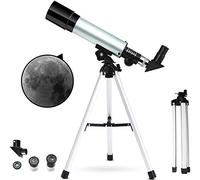 Children Astronomical Telescope,360X50mm Tube Optical Refractor Telescopes for Kids Beginner Outdoor Monocular Spotting Scope + Aluminum Tripod + Moon Filter