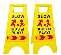Children at Play Safety Signs for Street Slow kids Playing Sign