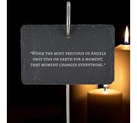 Children Baby Infant Memorial Graveside Plaque Most Precious Angels Grave Stake Ornament Quote Poem Slate