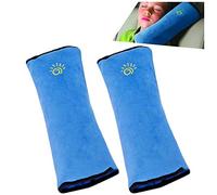 Children Baby Soft Headrest Neck Support Pillow Shoulder Pad for Car Safety Seatbelt (blue)¡