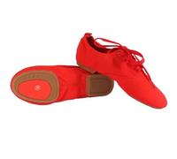 Children Ballet Shoes Kids' Canvas Ballet Shoes Women Men Dance Shoes Tango Latin Modern Jazz Dance Yoga Training Footwear For Hip Hop(Red Rubber Sole,33)